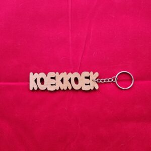 koekkoek - sleutelhanger - hout